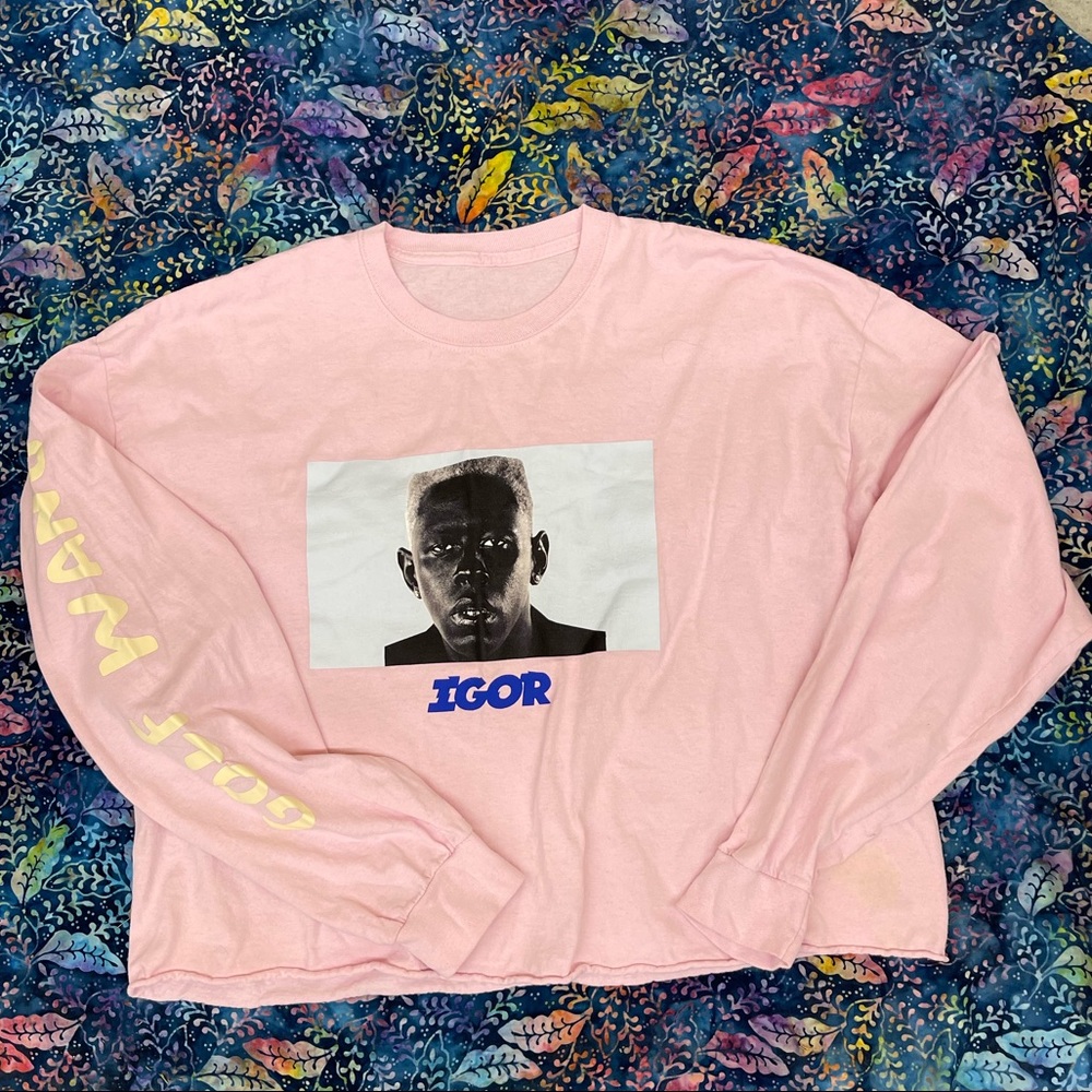 Tyler the Creator Golf Wang oversized Igor Cropped long sleeve t-shirt size XL u